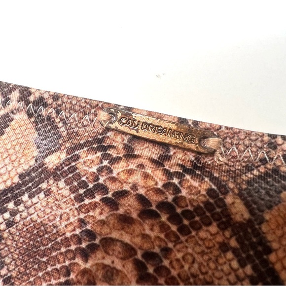 Cali Dreaming Bikini Bottoms Snake Print Size Small - Picture 6 of 7